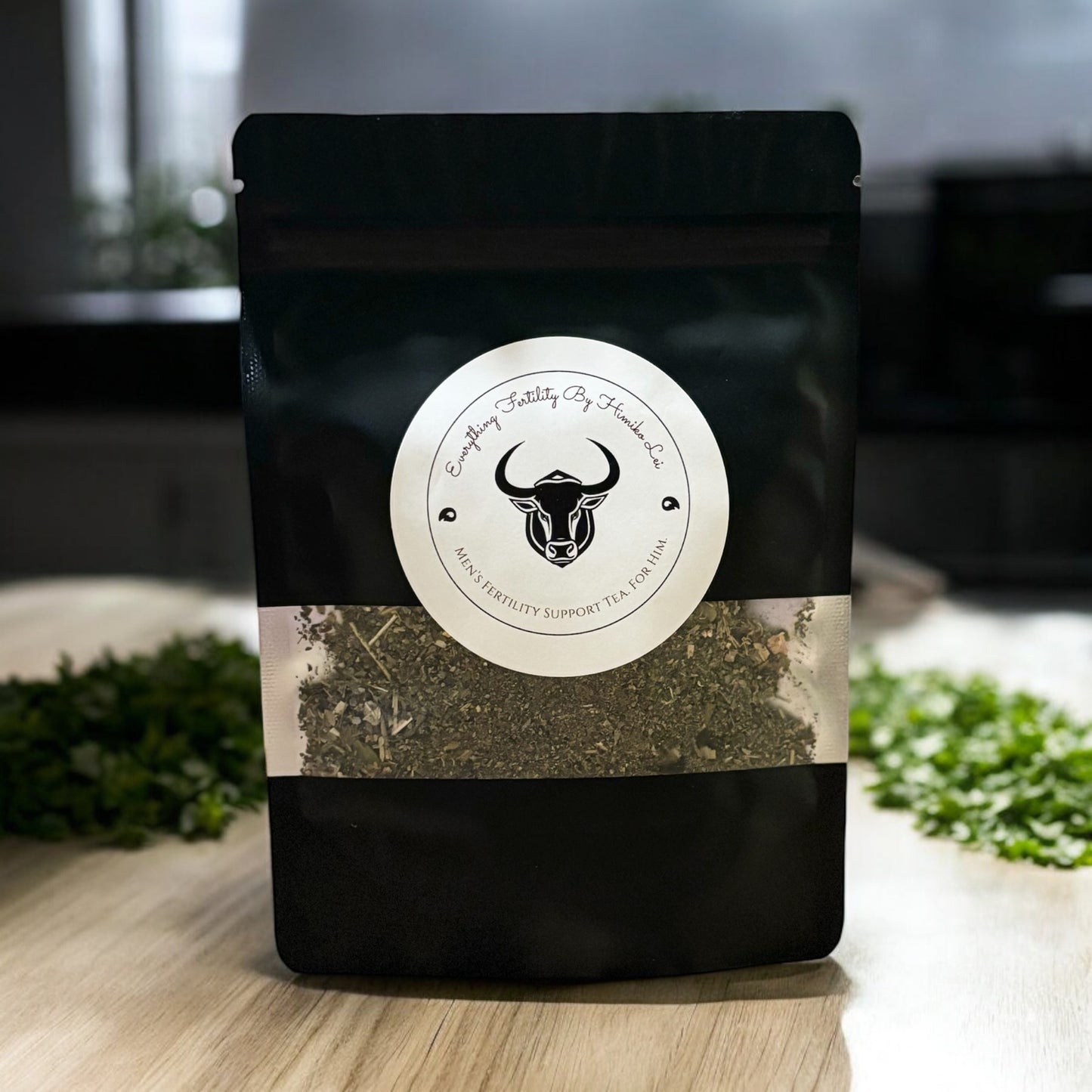 (1) Pack Of Men’s Loose Leaf Fertility Support Tea By Himiko Lei (Sperm Health, Motility Support, Fertility Support, System Detox) - Optional Heart Shaped Tea Infuser🖤