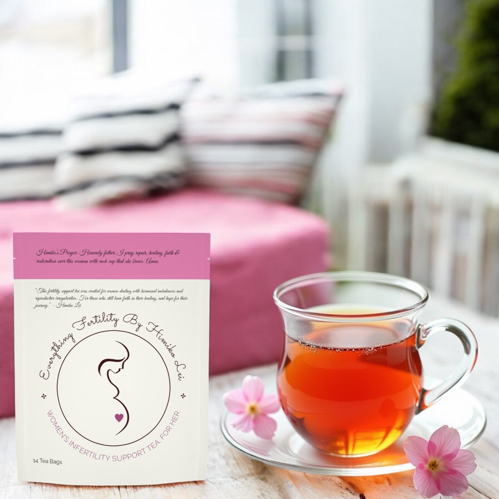 TikTokš„Viral (1) Pack Of 14 Count Tea Bags By Himiko Lei (Tubal Ligations, Hormonal Imbalances, Ovary & Uterus Irregularities, PCOS, Fibroids, Endometriosis, Etc.,) Optional Heart Shaped Tea Infuserā¤ļø